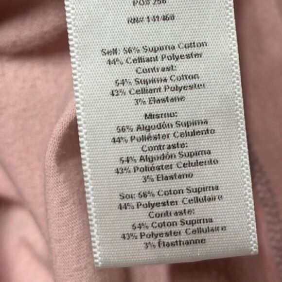 Lunya Restore Base Long Sleeve Tee in Pink M - Picture 8 of 11